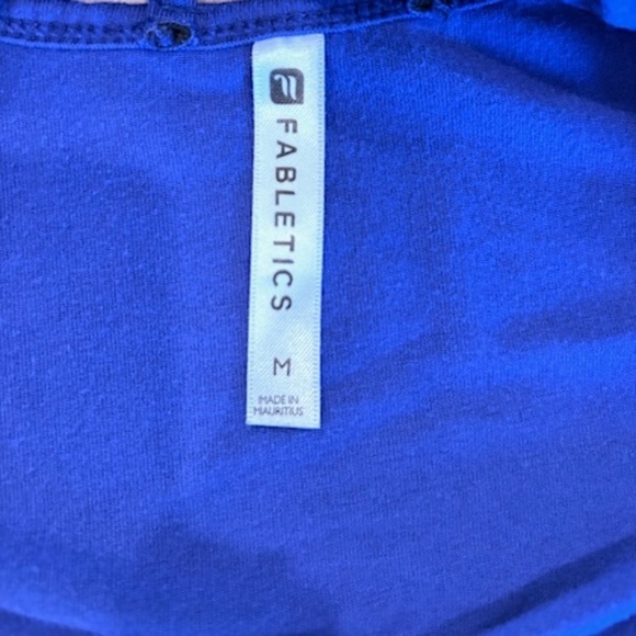 Long-Sleeve Strappy Back Top in Blue - Medium (EUC) - Picture 7 of 7